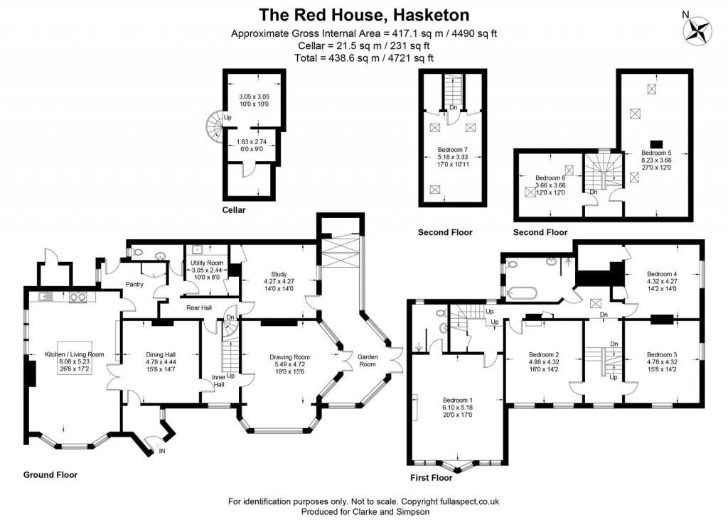 Floorplans For Hasketon, Nr Woodbridge, Suffolk 