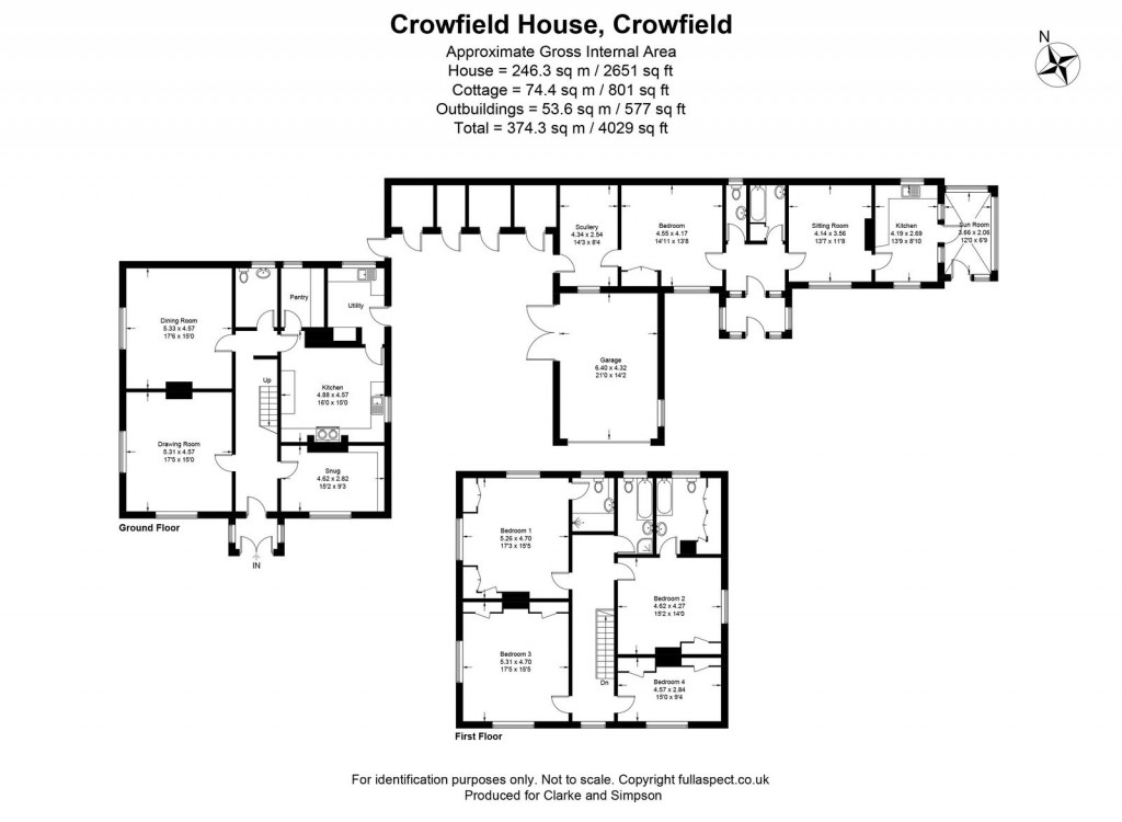 Floorplans For Crowfield, Suffolk