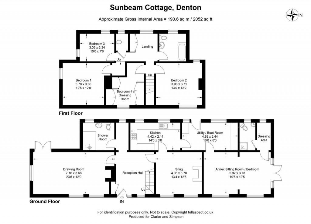 Floorplans For Denton, Harleston, Norfolk