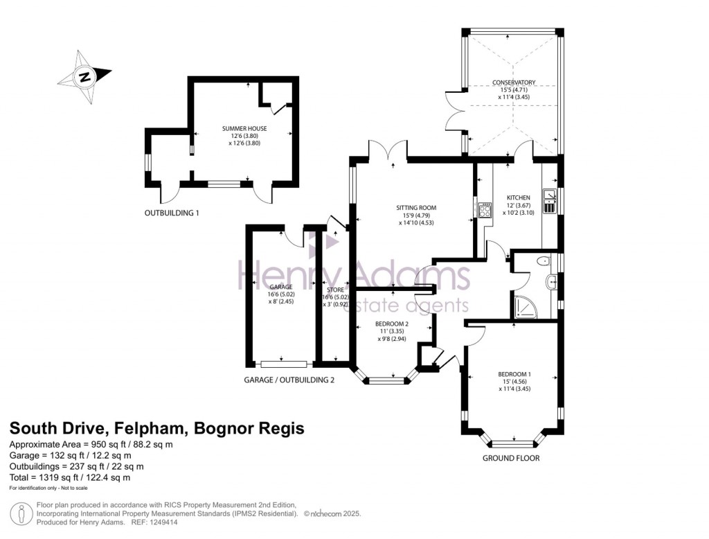 Floorplans For South Drive, Felpham, PO22