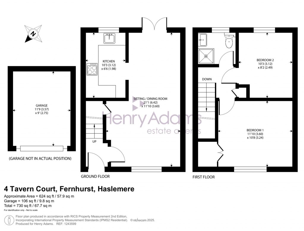 Floorplans For Tavern Court, Fernhurst, GU27