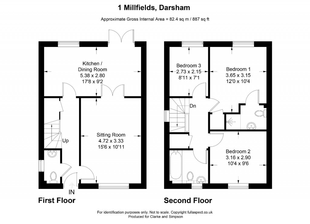 Floorplans For Darsham, Nr Heritage Coast, Suffolk