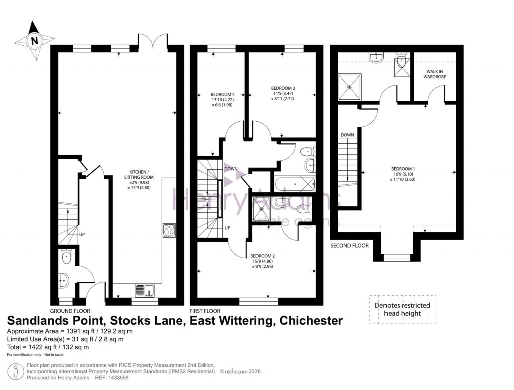 Floorplans For Stocks Lane, East Wittering, PO20