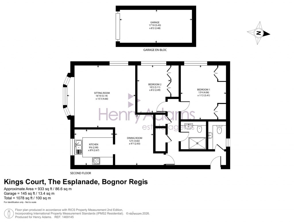 Floorplans For The Esplanade, Kings Court The Esplanade, PO21