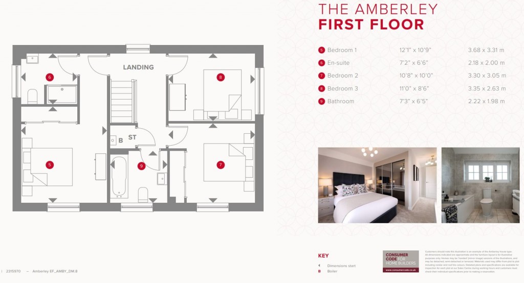 Floorplans For Hackett Way, Chichester, PO19