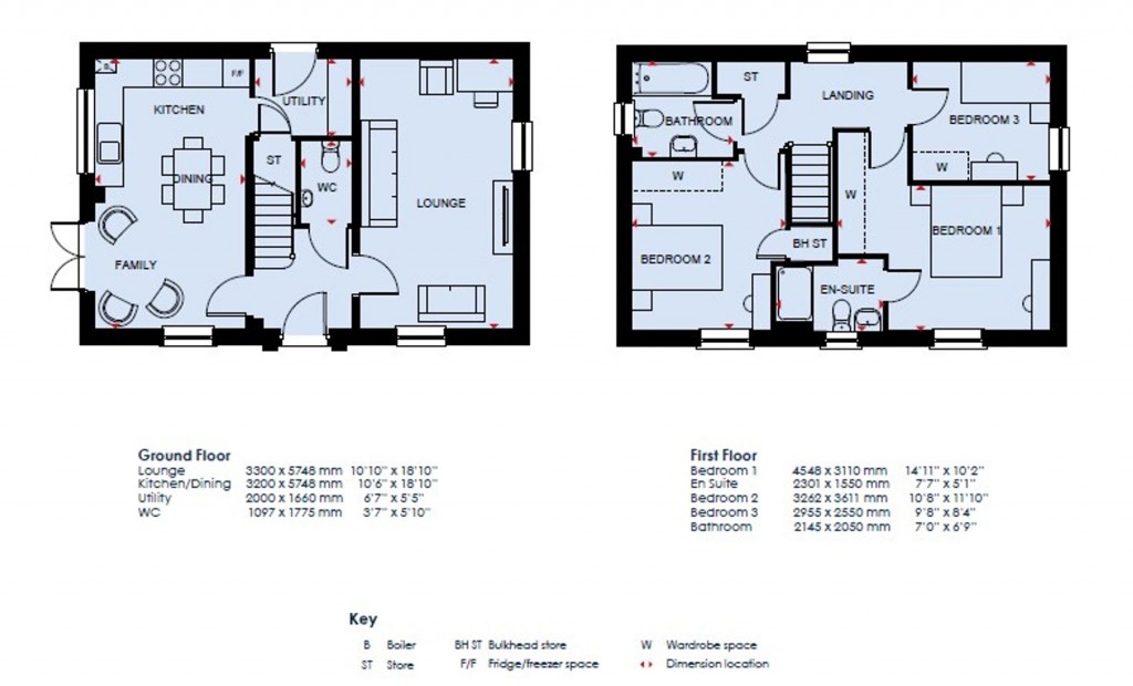 Floorplans For Tye Lane, Walberton, BN18