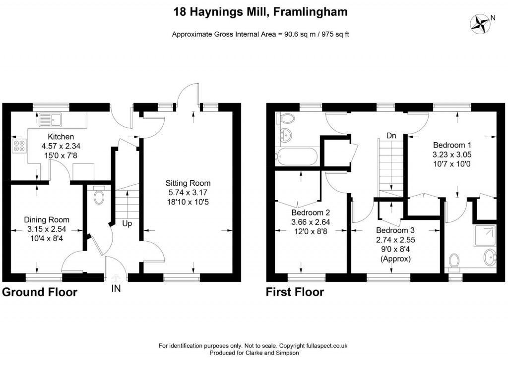 Floorplans For Haynings Mill, Framlingham, Suffolk