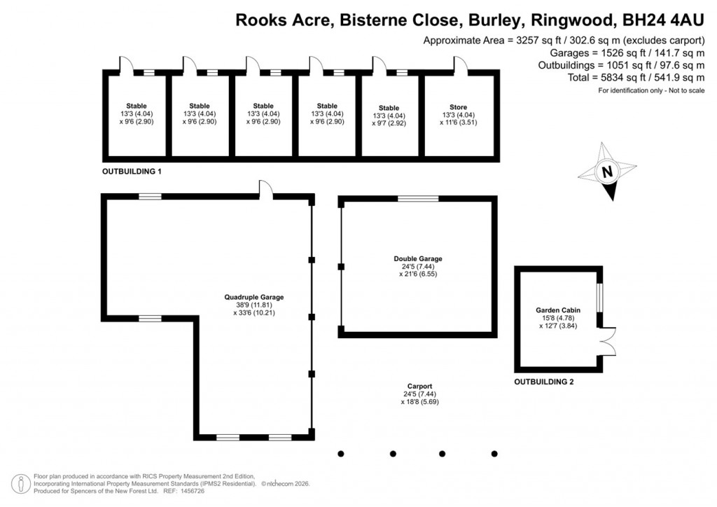Floorplans For Bisterne Close, Burley, Ringwood, BH24