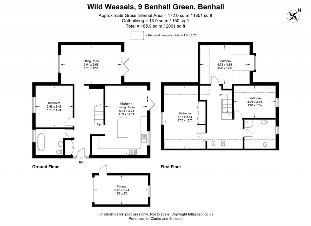 Floorplans For Benhall Green, Benhall, Nr Saxmundham, Suffolk