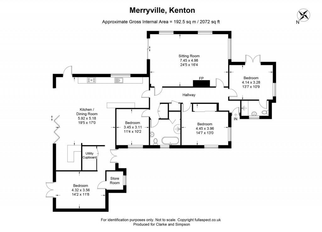 Floorplans For Kenton, Near Debenham, Suffolk 