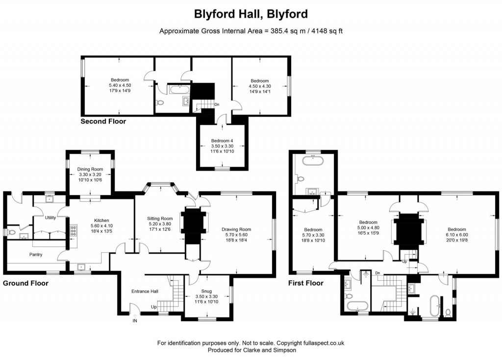 Floorplans For The Blyford Estate, Nr Southwold