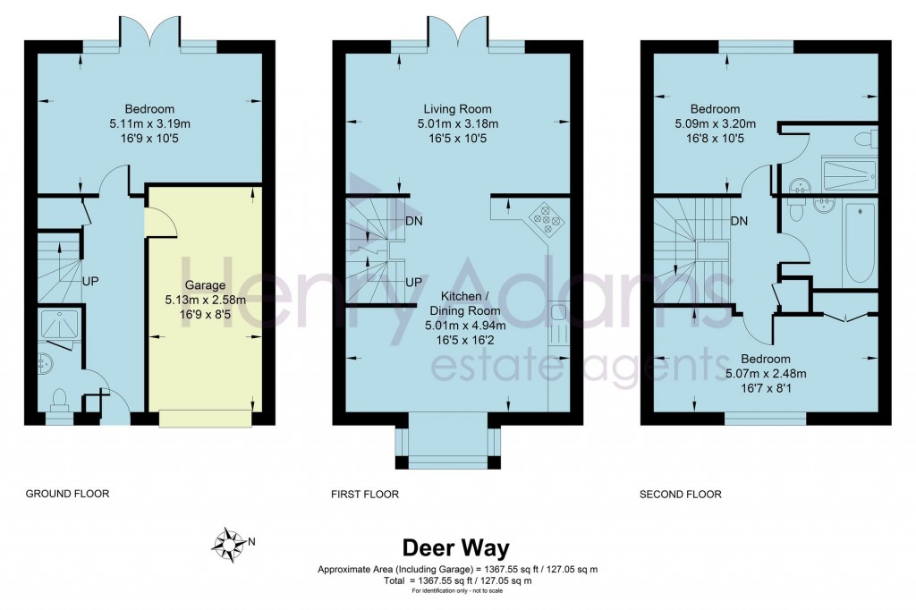 Floorplans For Deer Way, Horsham, RH12