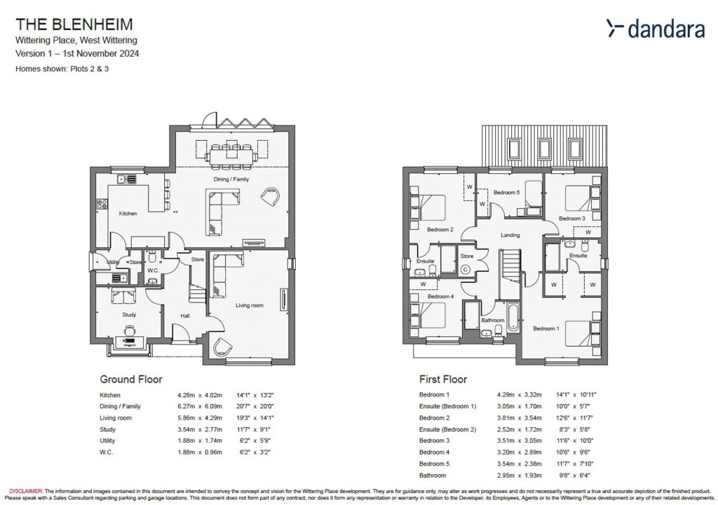 Floorplans For Wittering Place, Church Road, PO20