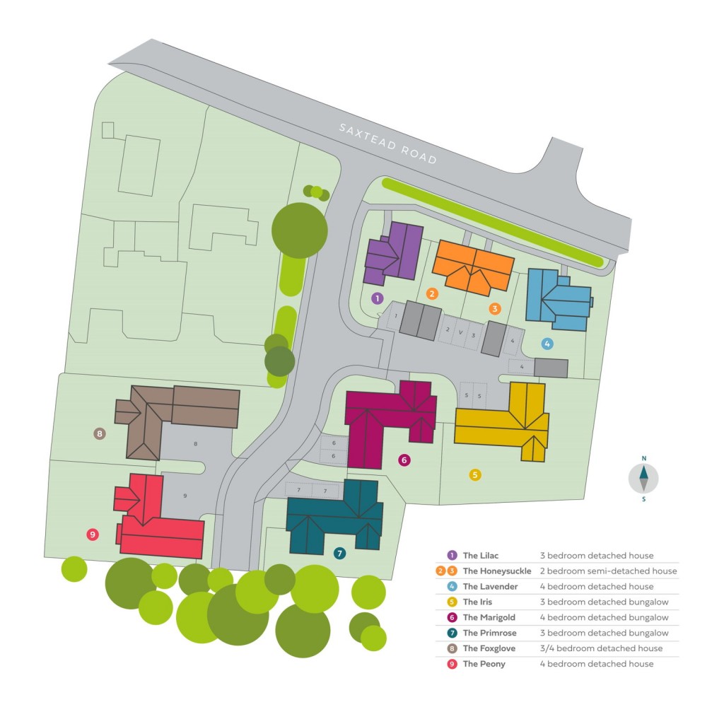 Floorplans For Langshaw Close, Framlingham, Suffolk