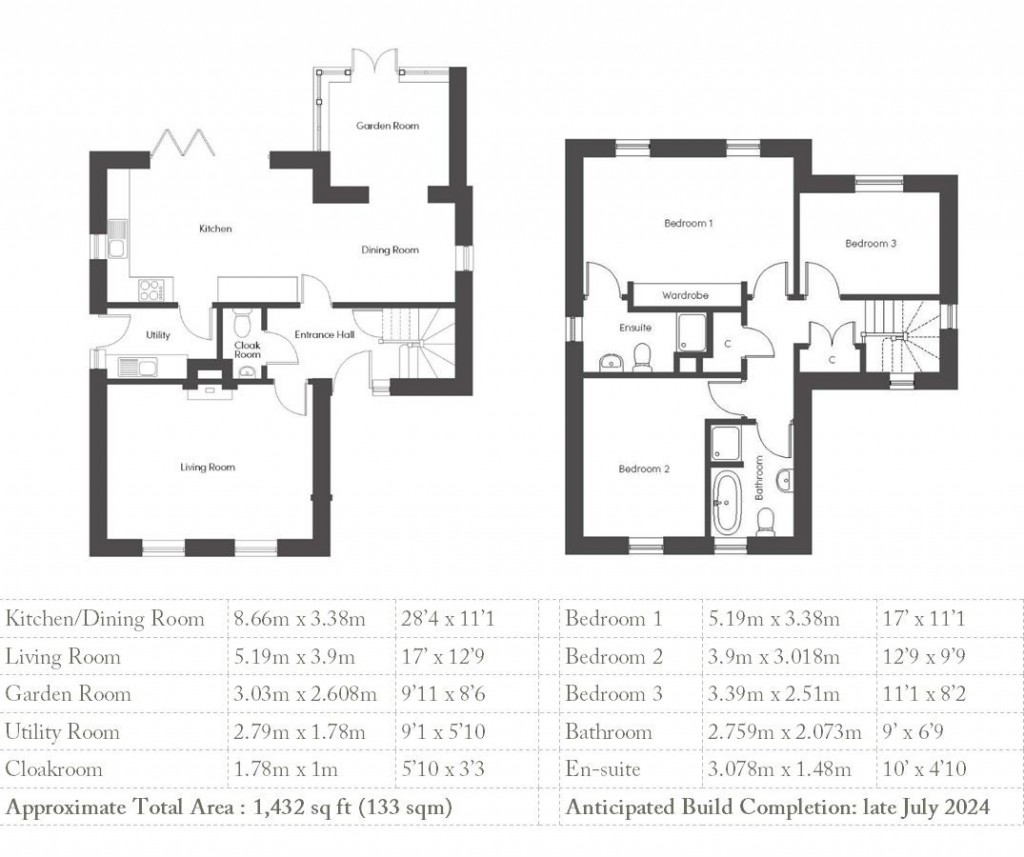 Floorplans For Framlingham, Suffolk
