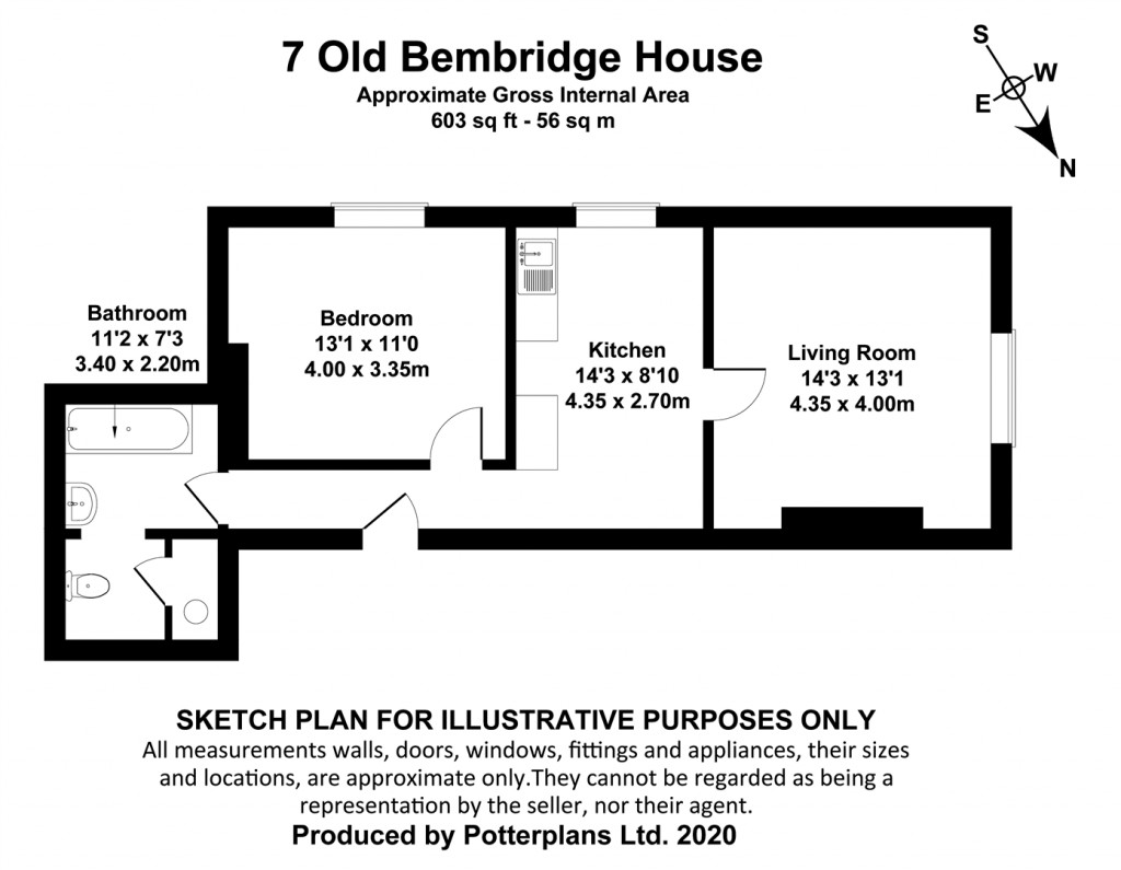 Floorplans For Bembridge, Isle Of Wight