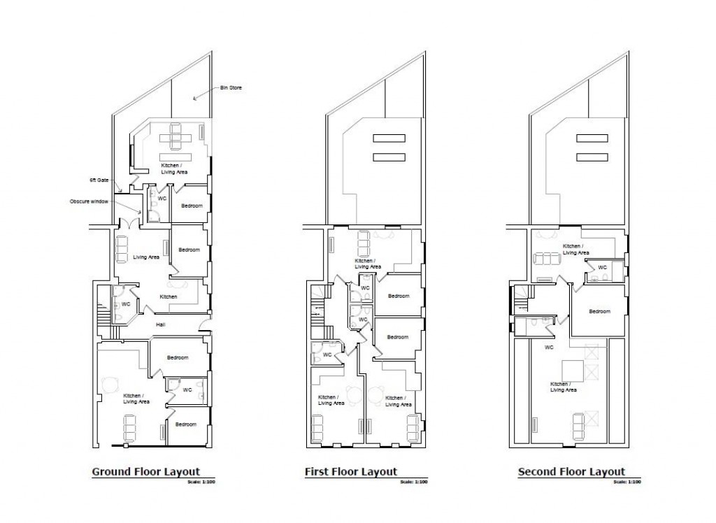 Floorplans For Freshwater, Isle of Wight