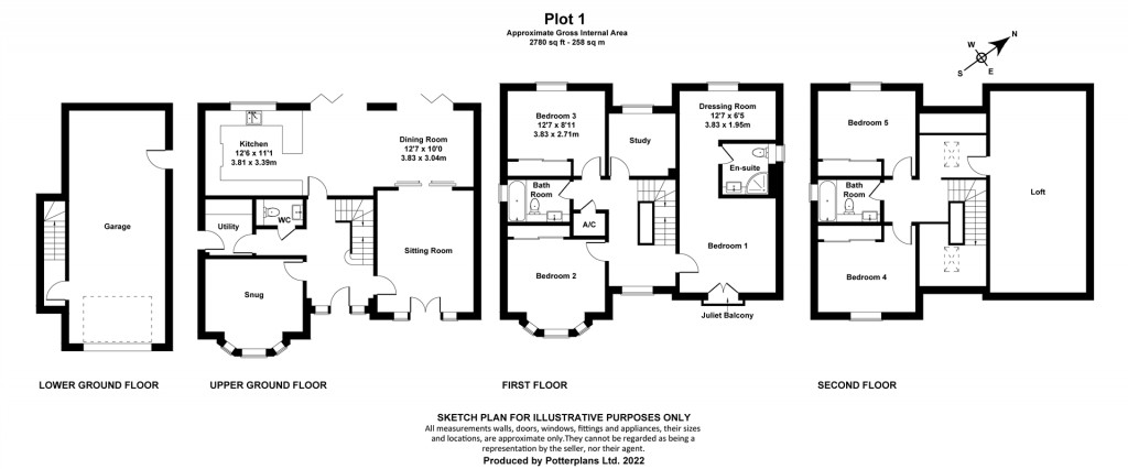 Floorplans For Shanklin, Isle Of Wight