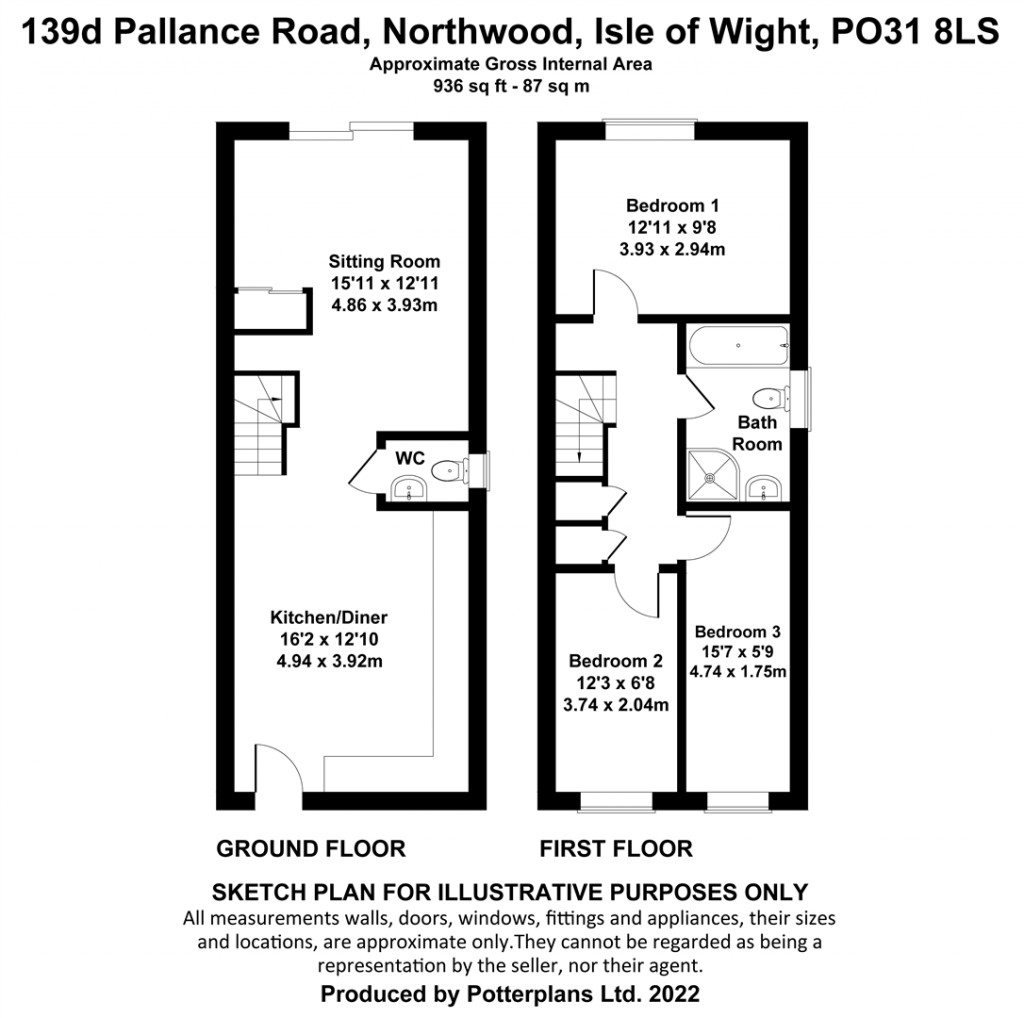 Floorplans For Northwood, Isle Of Wight
