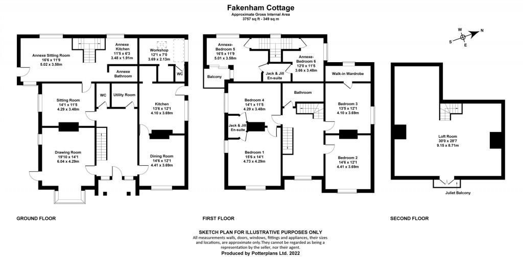 Floorplans For St Helens, Isle of Wight