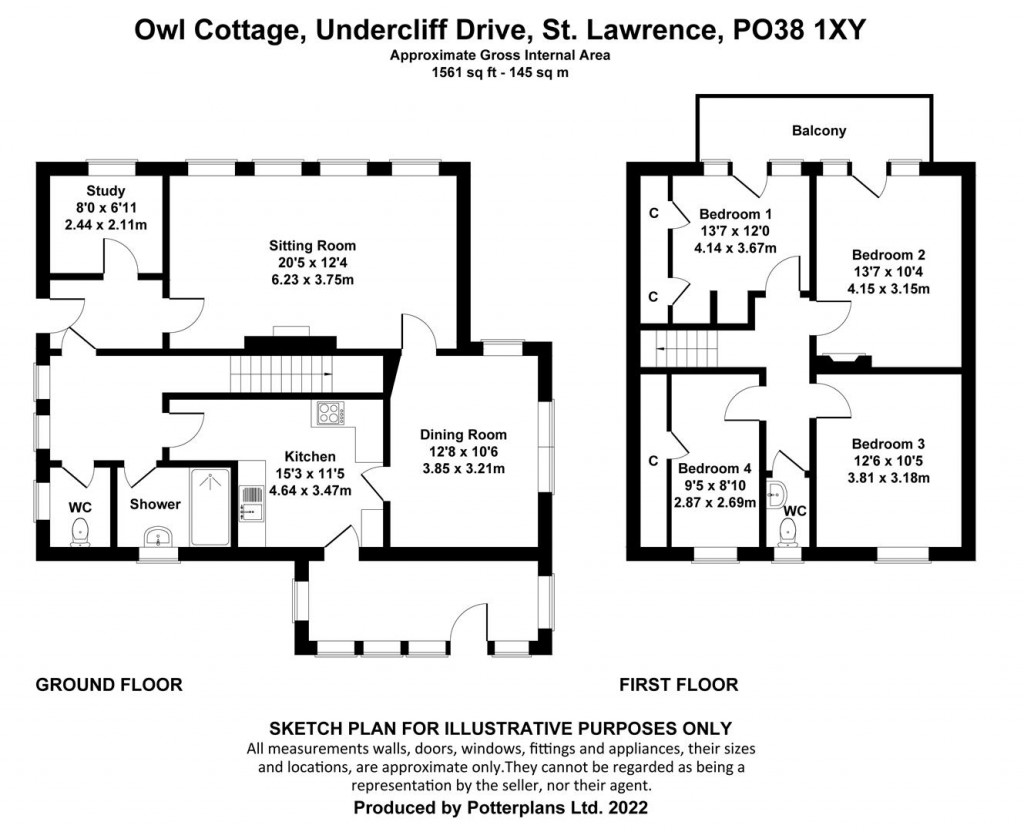 Floorplans For St. Lawrence, Isle of Wight
