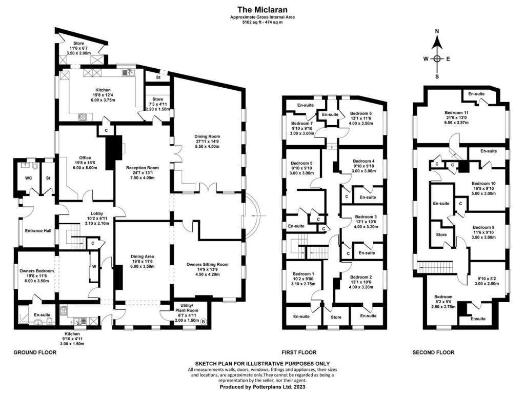 Floorplans For Shanklin, Isle of Wight