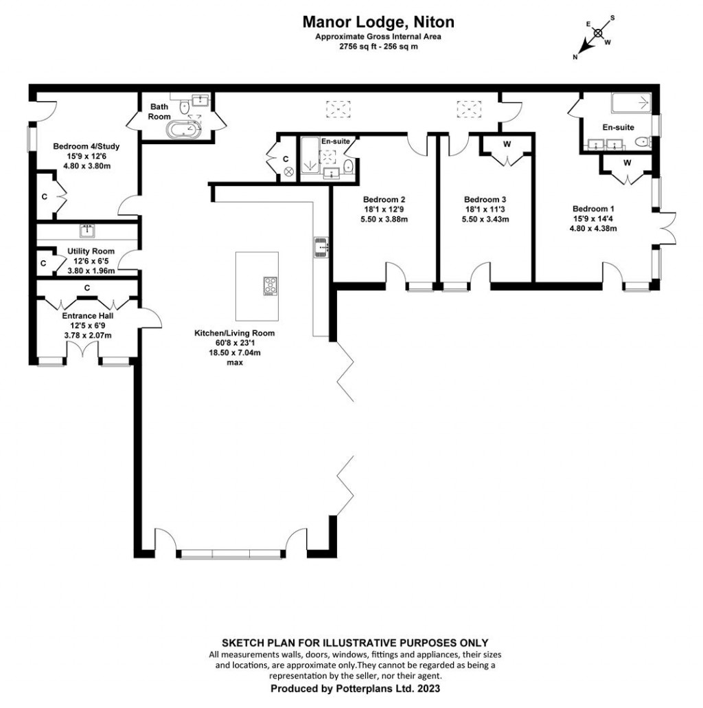 Floorplans For Niton, Isle of Wight