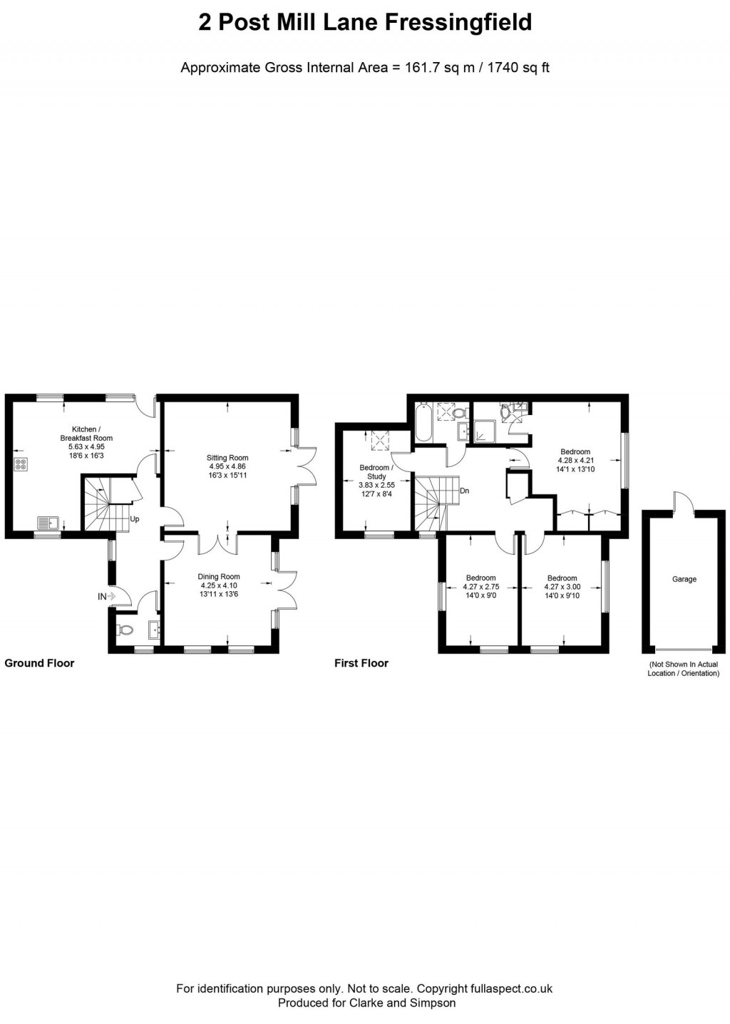 Floorplans For Fressingfield, Nr Eye, Suffolk