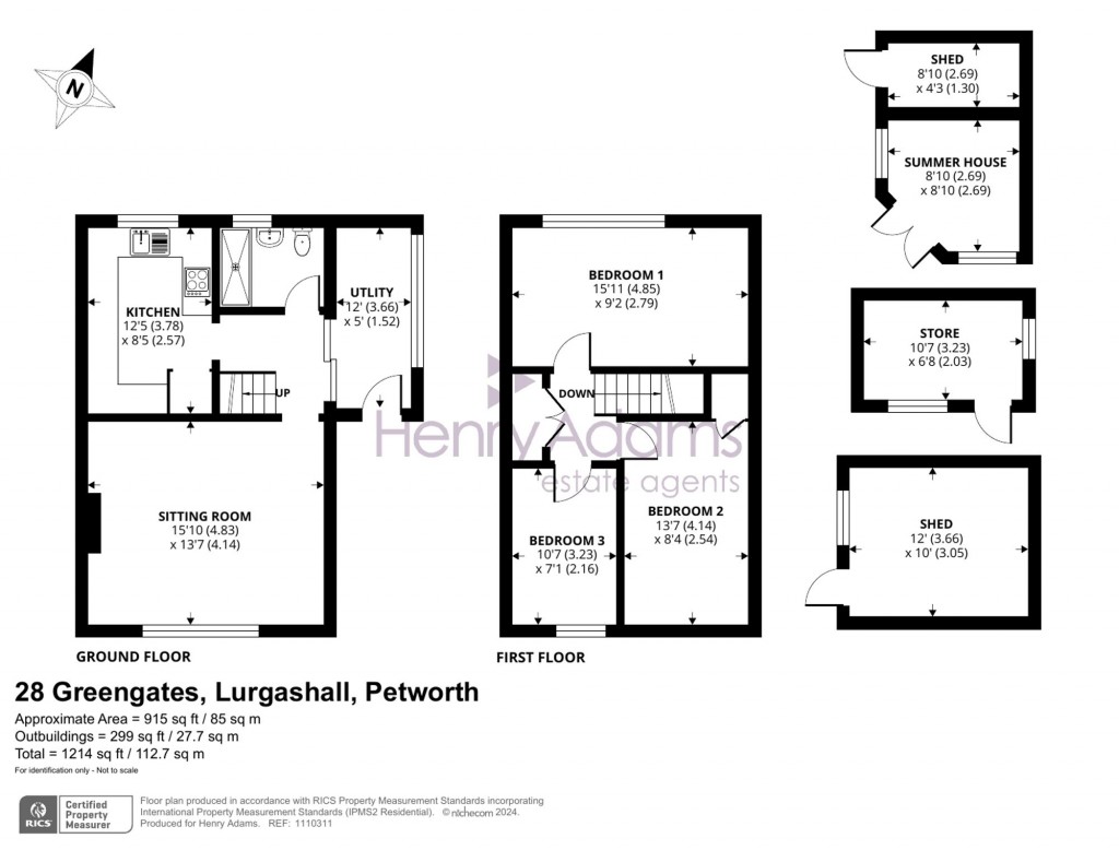 Floorplans For Greengates, Lurgashall, GU28