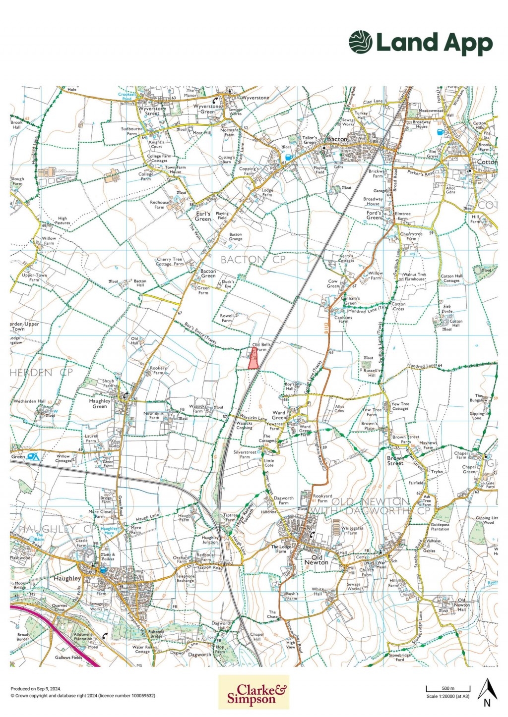 Floorplans For Old Bells Yard, Haughley, Nr Stowmarket, Suffolk