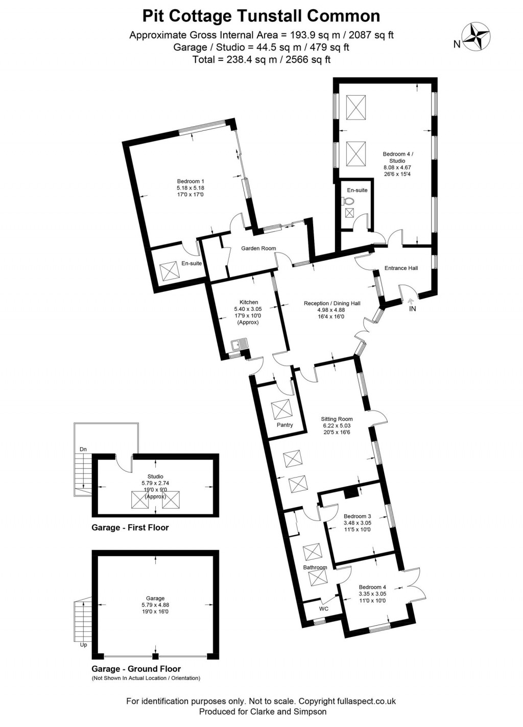 Floorplans For The Common, Tunstall, Near Woodbridge, Suffolk