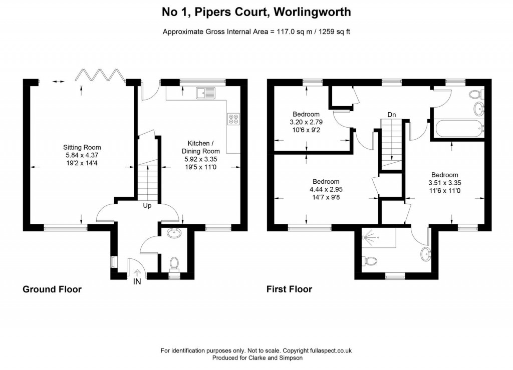 Floorplans For Worlingworth, Near Framlingham, Suffolk