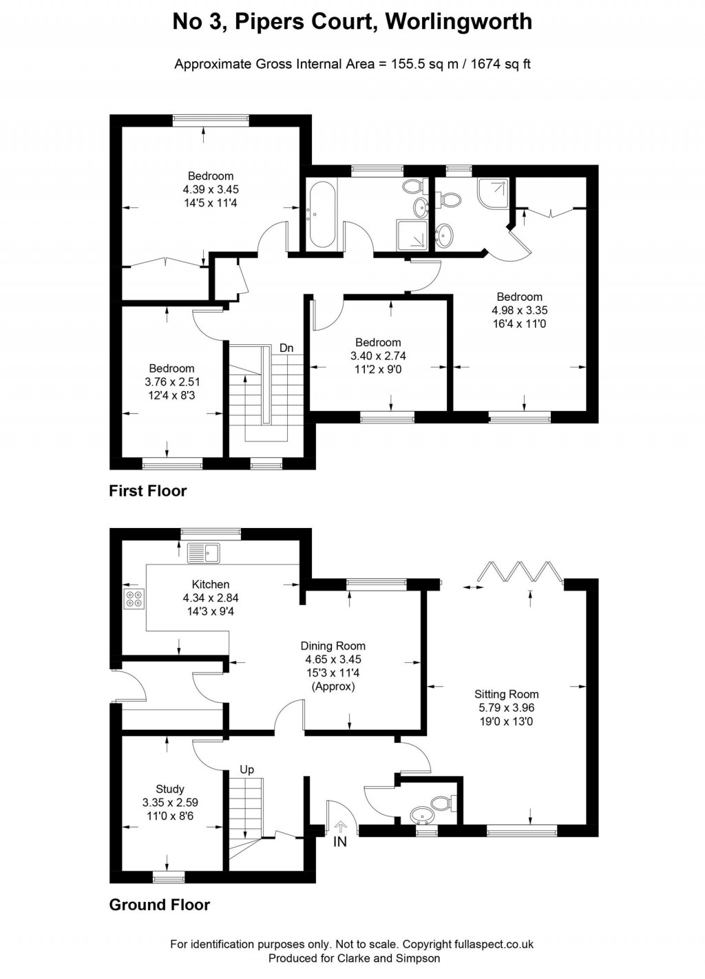 Floorplans For Worlingworth, Near Framlingham, Suffolk