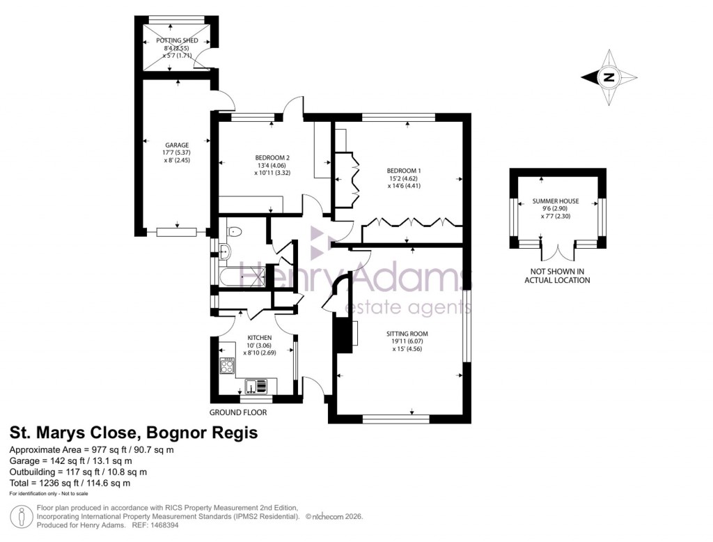 Floorplans For St. Marys Close, South Bersted, PO22