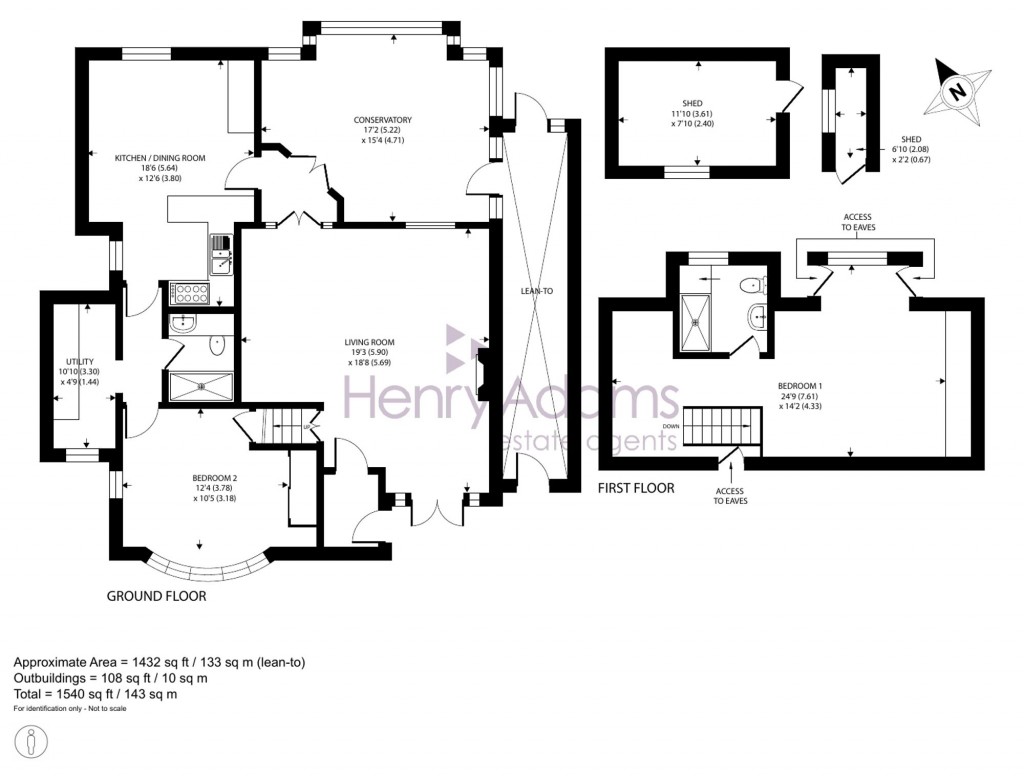 Floorplans For The Close, Selsey, PO20