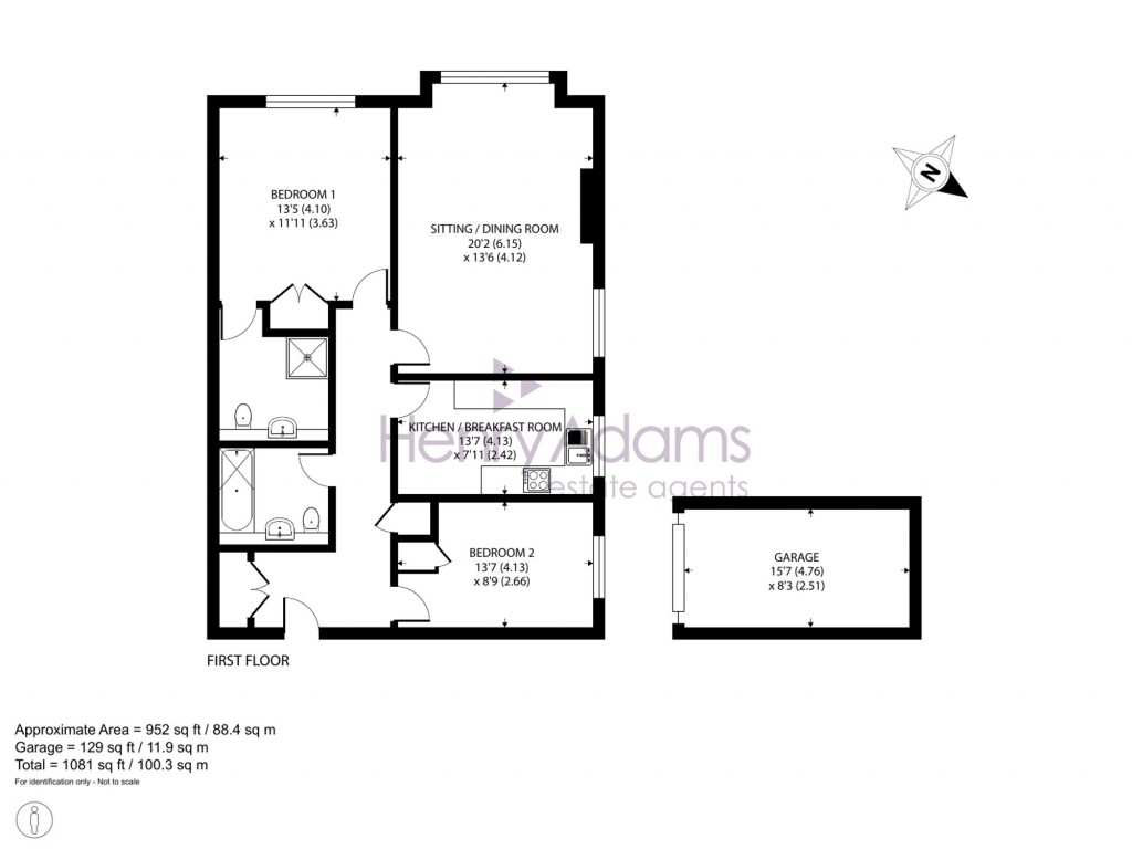 Floorplans For The Avenue, Garden House The Avenue, PO19