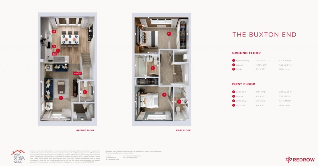 Floorplans For Hackett Way, Chichester, PO19