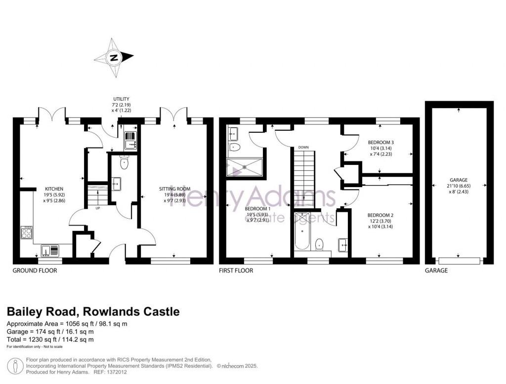 Floorplans For Bailey Road, Rowland's Castle, PO9