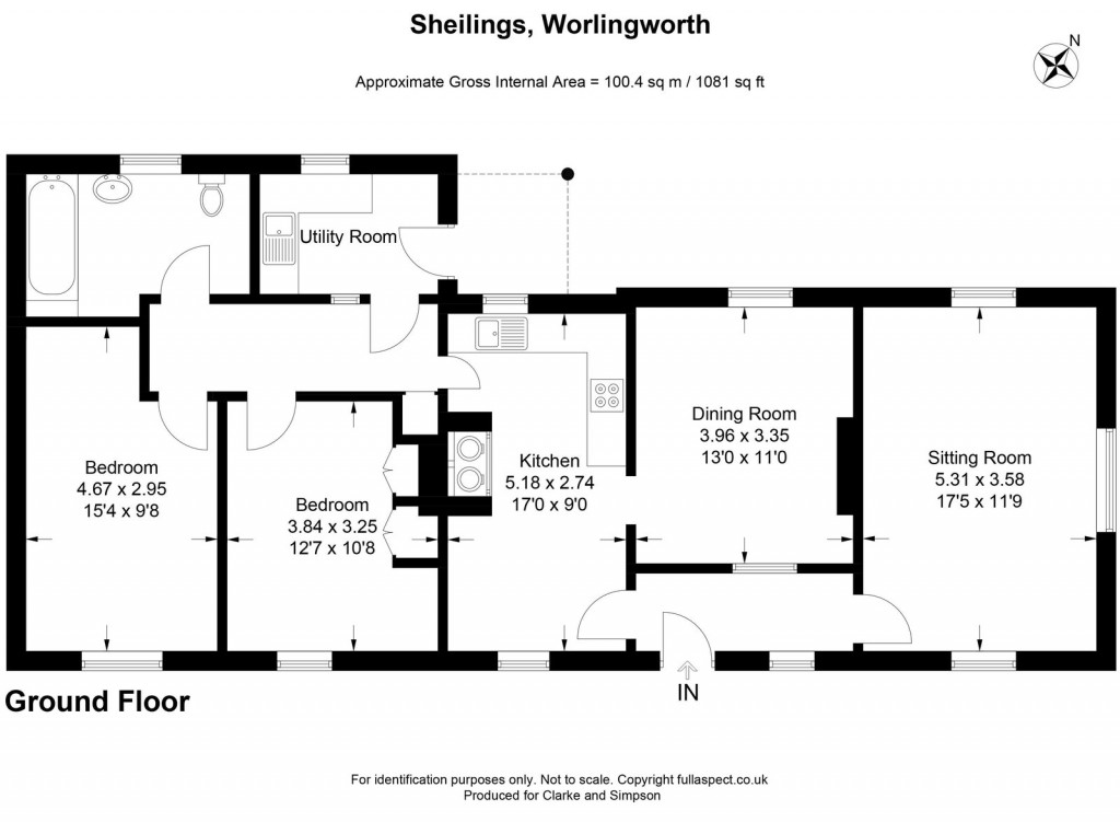 Floorplans For Worlingworth, Nr Framlingham, Suffolk