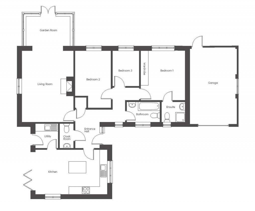 Floorplans For Langshaw Close, Framlingham, Suffolk