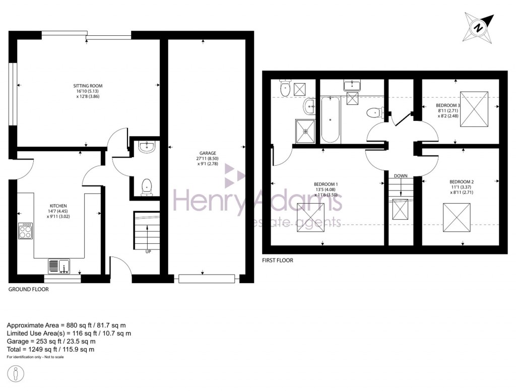 Floorplans For Pond Road, Bracklesham Bay, PO20