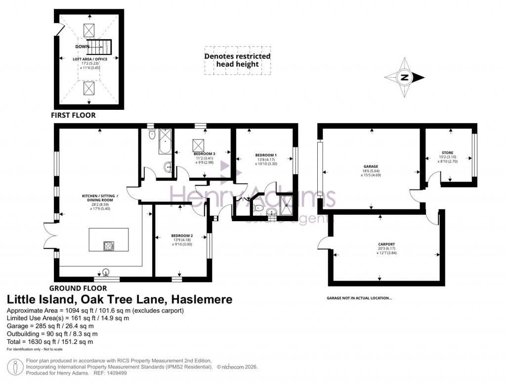 Floorplans For Oak Tree Lane, Haslemere, GU27