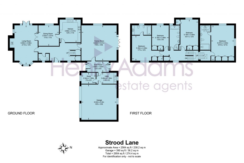 Floorplans For Strood Lane, Warnham, RH12