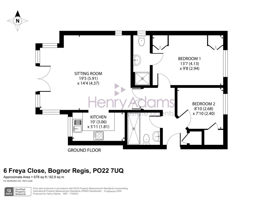 Floorplans For Freya Close, Middleton-On-Sea, PO22