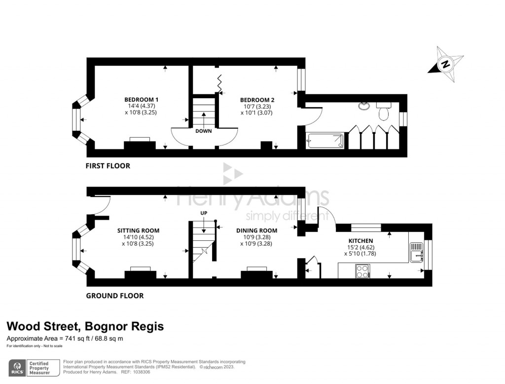 Floorplans For Wood Street, Bognor Regis, PO21