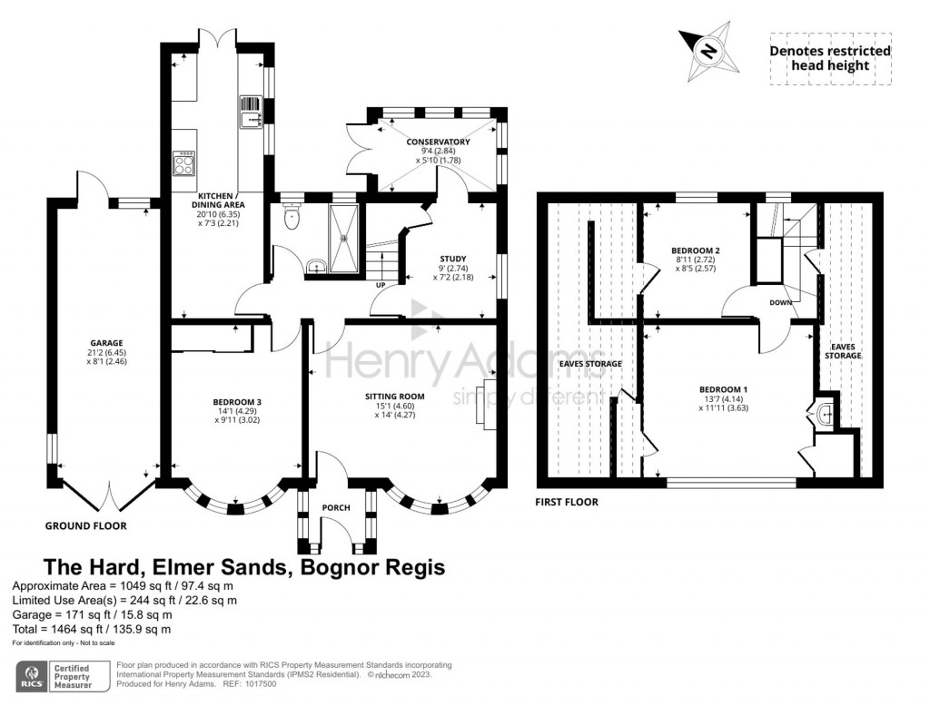 Floorplans For The Hard, Bognor Regis, PO22