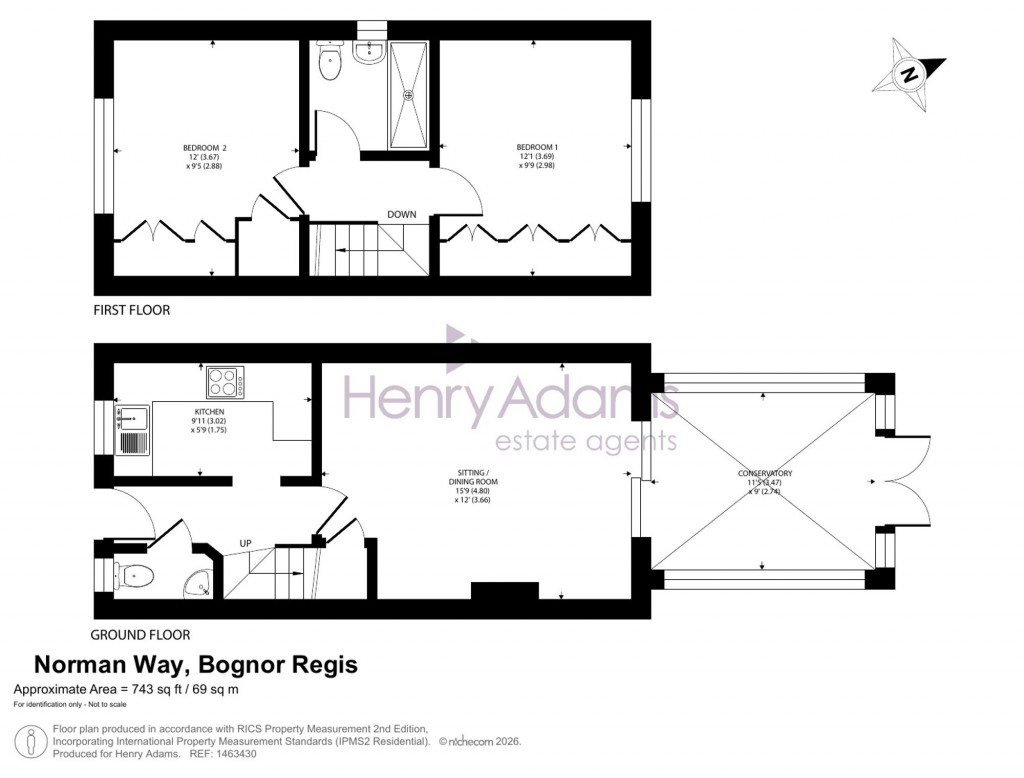 Floorplans For Norman Way, Middleton-On-Sea, PO22