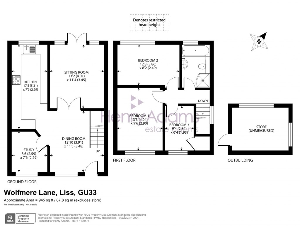 Floorplans For Wolfmere Lane, Greatham, GU33