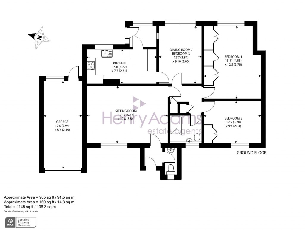 Floorplans For Gilpin Close, Chichester, PO19