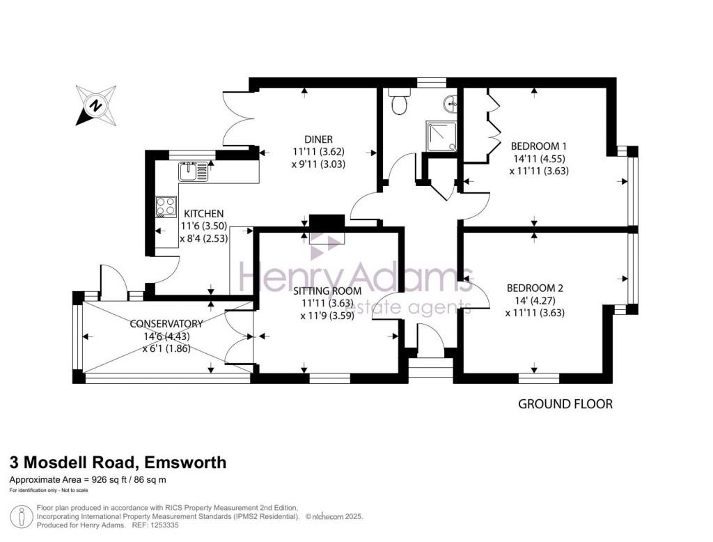 Floorplans For Mosdell Road, Emsworth, PO10